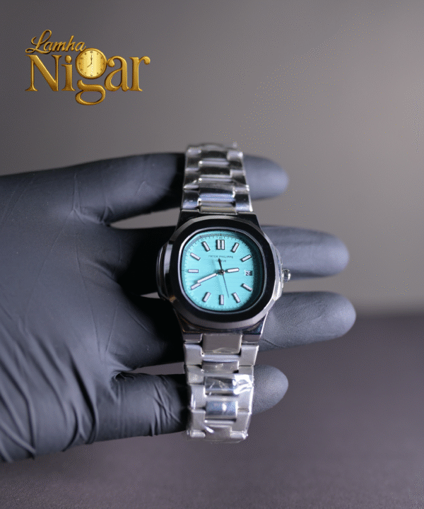 Patek Philippe Blue Dial Watch – Silver Watch for Boys